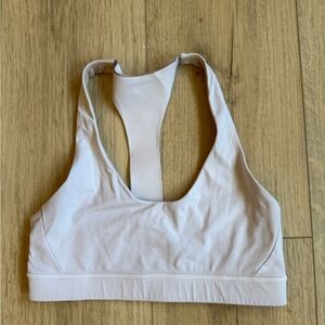 Women's White Sports Bra